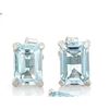 Image 3 : 2.5CTW Sky Blue Topaz Emerald Cut Earring and Pendant SET in Sterling Silver