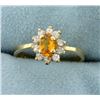 Image 1 : Citrine and White Sapphire Ring