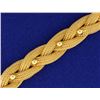 Image 2 : 18k Gold Designer Woven Link Bracelet