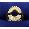 Image 1 : 1ct TW Baguette Diamond Ring Jacket in 14k Gold