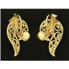 Image 3 : Designer 14k Gold Earrings for Non Pierced Ears