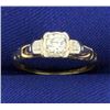 Image 1 : 1/4ct TW Vintage Diamond Ring
