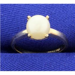 Large 8mm Pearl Solitaire Ring