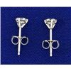Image 2 : .4ct Total Weight Diamond Stud Earrings