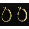 Image 2 : 1ct TW Diamond Half Hoop Earrings in 14k Gold