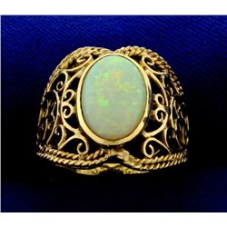 Vintage Natural Opal Ring in 14k Gold