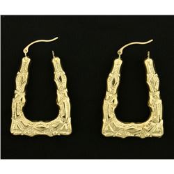 Unique Dangle Designer Earrings in 14k Gold