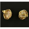 Image 3 : South Sea Pearl and Diamond Earrings in 14k Gold