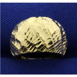 Dome Style Ring in 14k Gold