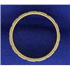Image 2 : Unique Pattern 14k Gold Wedding Band Ring