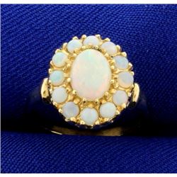 Natural Opal Ring in 14k Yellow Gold