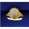 Image 4 : Natural Opal Ring in 14k Yellow Gold