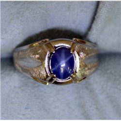 White Gold Star Sapphire Ring