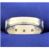 Image 4 : Men's Diamond Band Ring in 14k White Gold