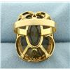 Image 4 : Huge 40ct Smokey Topaz Statement Ring in 18k Gold