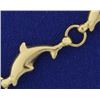 Image 2 : Dolphin Bracelet in 14k Gold