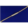 Image 1 : Rope Style Diamond Bracelet in 14k Gold