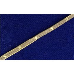 Diamond Cut Italian Made Herringbone Necklace in 14k Gold