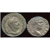 Image 1 : Clodius Albinus (193-197 AD) & Macrinus (217-218 AD). AR Denarius (2 Pcs)