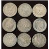 Image 1 : Lot of 9 French 1/12 Ecu,