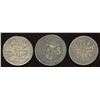 Image 1 : Lot of 3 French ½ Ecu,