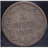 Image 1 : 1873 Newfoundland Five Cents