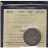 Image 2 : 1885 Newfoundland Twenty Cents