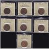 Image 1 : Canadian ICCS Graded Large Cents - Lot of 7