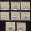 Image 1 : Canadian Lot of ICCS Graded Ten Cents