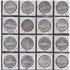 Image 2 : Canadian Lot of Fifty Cents and Silver Dollars