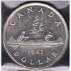 Image 1 : 1947 Silver Dollar - Pointed 7; Quadruple Punch HP