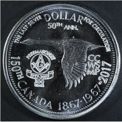 1967 Silver Dollar with Counterstikes