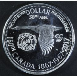 1967 Silver Dollar with Counterstikes