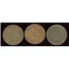 Image 1 : BR 727, A trio of Upper Canada sloop tokens.