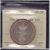 Image 1 : BR 857. British West Indies Colonial ½ Dollar, 1822.