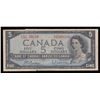 Image 2 : Bank of Canada $5, 1954 Pre-Print Crease Error
