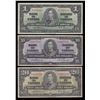 Image 1 : Bank of Canada $1, $10 & $20, 1937