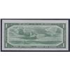 Image 2 : Bank of Canada $1, 1954 - Devil's Face Replacement