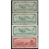 Image 2 : Bank of Canada $1 &$2, 1954 - Devil's Face - Lot of 4