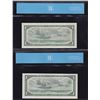 Image 2 : Bank of Canada $1, 1954 Replacement Lot of 2