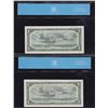 Image 2 : Bank of Canada $1, 1954 Replacement Lot of 2