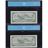 Image 2 : Bank of Canada $1, 1954 Replacement Lot of 2