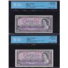 Image 1 : Bank of Canada $10, 1954 Replacement Lot of 2