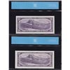Image 2 : Bank of Canada $10, 1954 Replacement Lot of 2