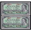 Image 1 : Bank of Canada $1 Specimen Pair, 1967
