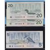 Image 2 : Bank of Canada $5, $20 Bird Series - Lot of 3