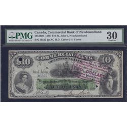 Commercial Bank of Newfoundland $10, 1888