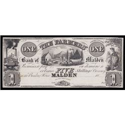 Farmers' Bank of Malden $1, 18_