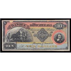 Banque D'Hochelaga $10, 1889