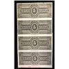 Image 2 : Bank of Nova Scotia $5, 1881 Uncut Sheet of Four